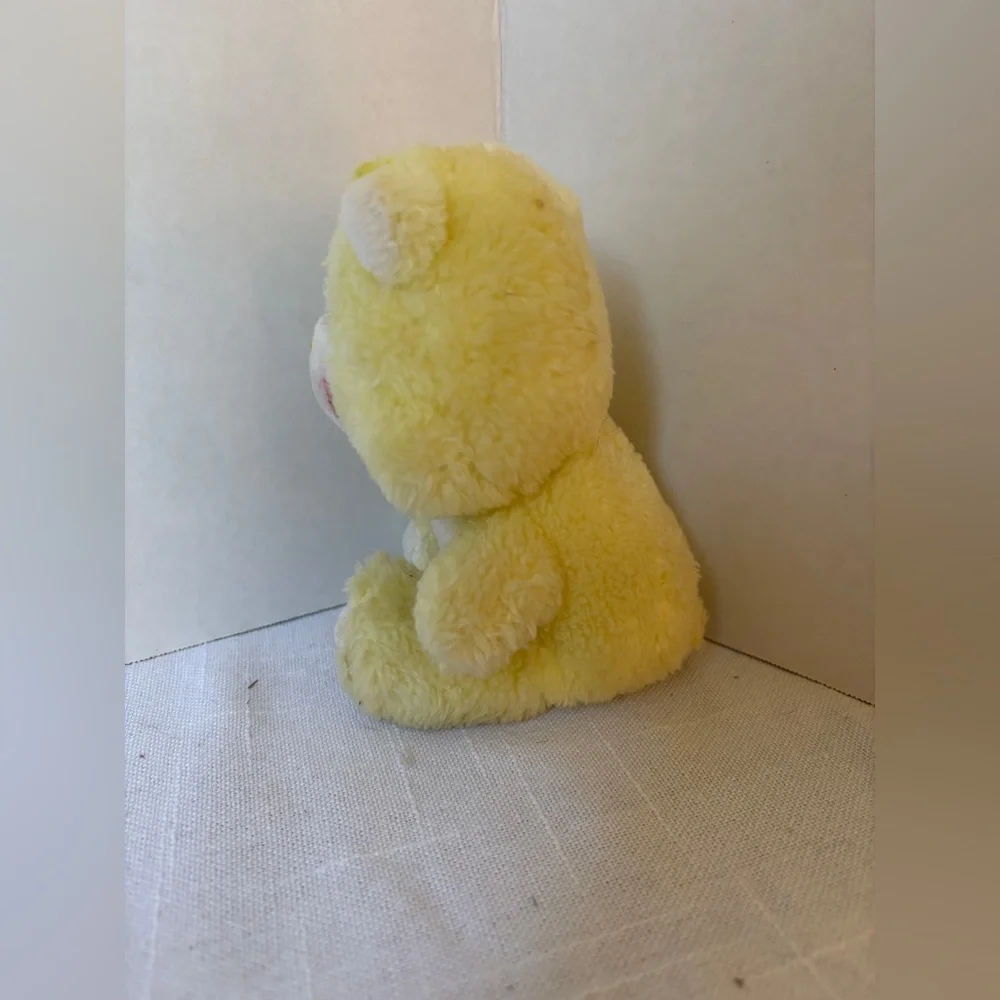 Kenner 1983 Vintage Yellow Mini Care Bear Stuffed Animal Toy Plush Original - Picture 4 of 7